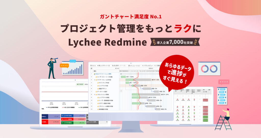 ガントチャートの使いやすさで選ぶならLychee Redmine